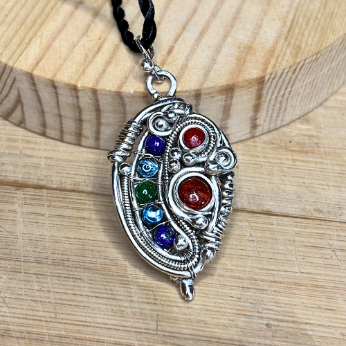 The Anti Hero: Silver Wire Wrapped Pendant