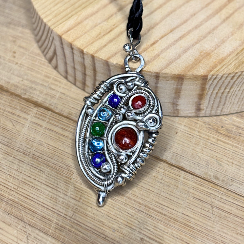 The Anti Hero: Silver Wire Wrapped Pendant