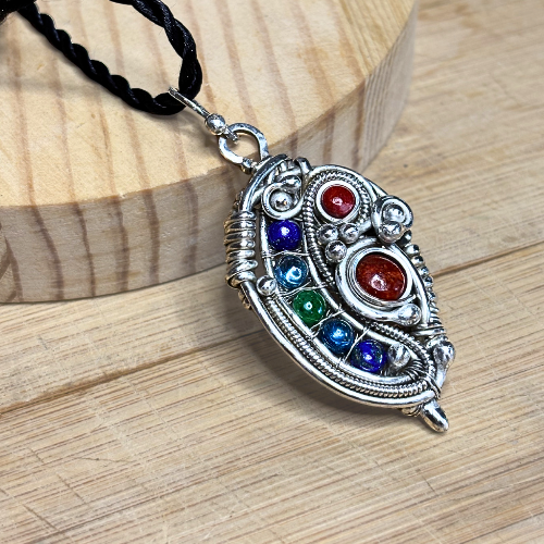 The Anti Hero: Silver Wire Wrapped Pendant