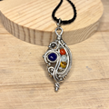The Mystery: Silver Wire Wrapped Pendant