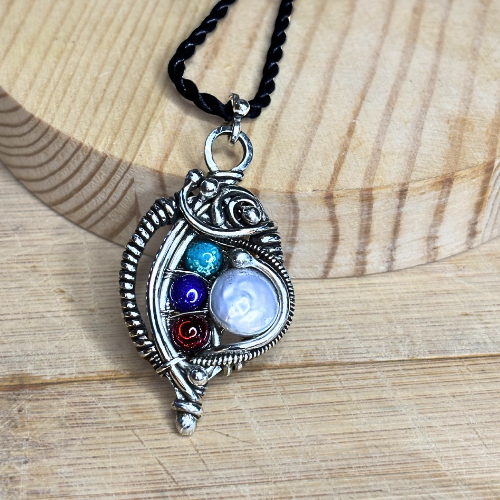 The Protector: Silver Wire Wrapped Pendant