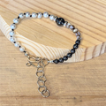 Pearl, Mother of Pearl, and Hematite bracelet