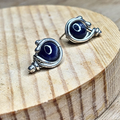 Sodalite and Silver Earrings