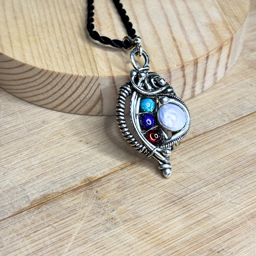 The Protector: Silver Wire Wrapped Pendant