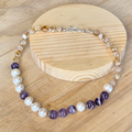 Suffrage Gemstone Bead Necklace