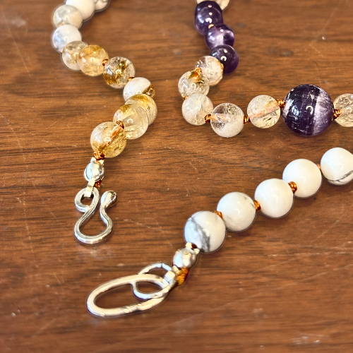 Suffrage Gemstone Bead Necklace