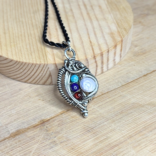 The Protector: Silver Wire Wrapped Pendant