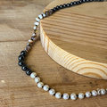 Pearl, Hematite & Mother of Pearl Necklace