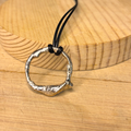 Molten Ring Silver Pendant