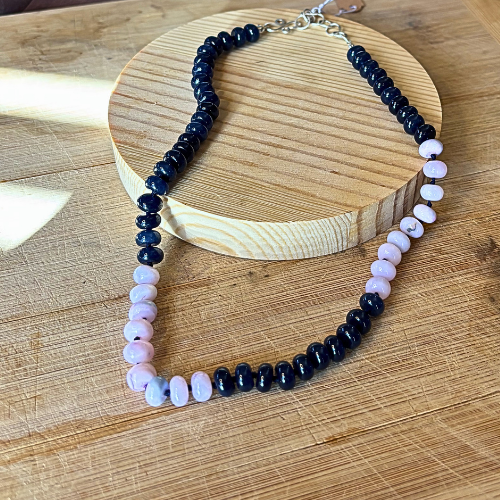 Lavender Opal and Blue Quartz Necklace