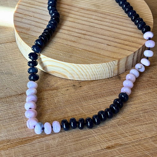 Lavender Opal and Blue Quartz Necklace