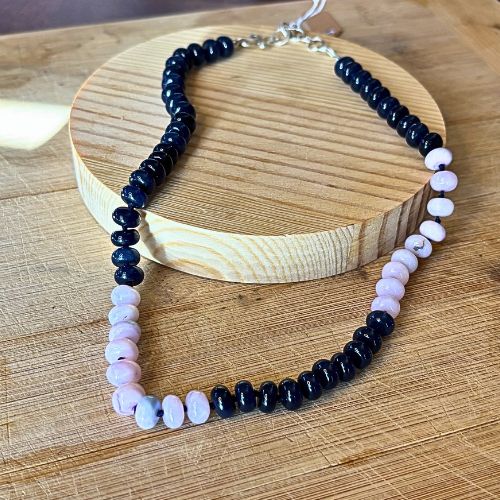Lavender Opal and Blue Quartz Necklace