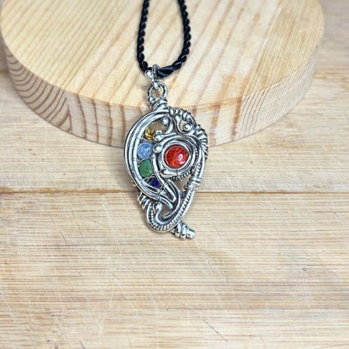 The Monster: Silver Wire Wrapped Pendant