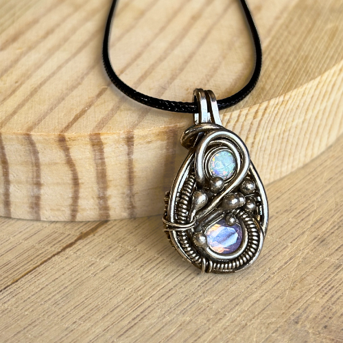 Moonstone and Opal pendant