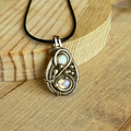 Moonstone and Opal pendant