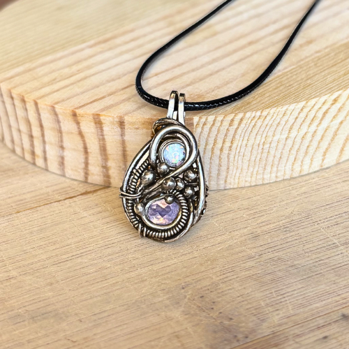 Moonstone and Opal pendant