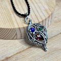 The Ruler: Silver Wire Wrapped Pendant